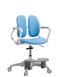 DUOREST MILKY (MI-218DSF) Mild Blue - Ергономічне крісло, Комп'ютерне, Ігрове, Геймерське, Тканина, Хрестовина пластик, Підголівник регульований, для дітей