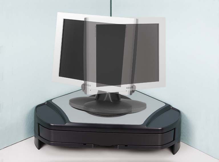 DesQ 1532 - угловая подставка под монитор с вращающимся диском