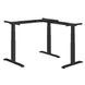 Ergon Master Corner Version - стол для работы стоя и сидя регулируемый по высоте электроприводом Серый с хромированной ножкой - 5