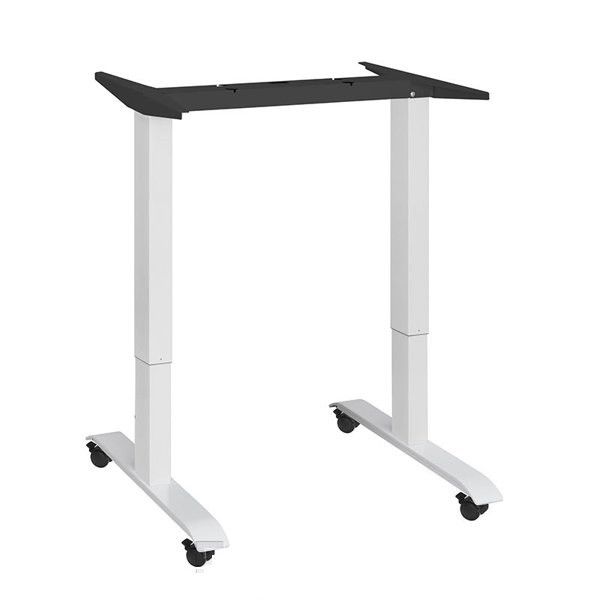 Ergon mini project 1 - стол для работы стоя и сидя регулируемый по высоте электроприводом Черный с хромированной ножкой