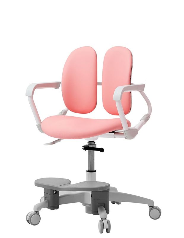 DUOREST MILKY (MI-218DSF) Mild Pink - Эргономичное кресло, Компьютерное, Игровое, Геймерское, Ткань, Крестовина пластик, Подголовник регулируемый, для дітей