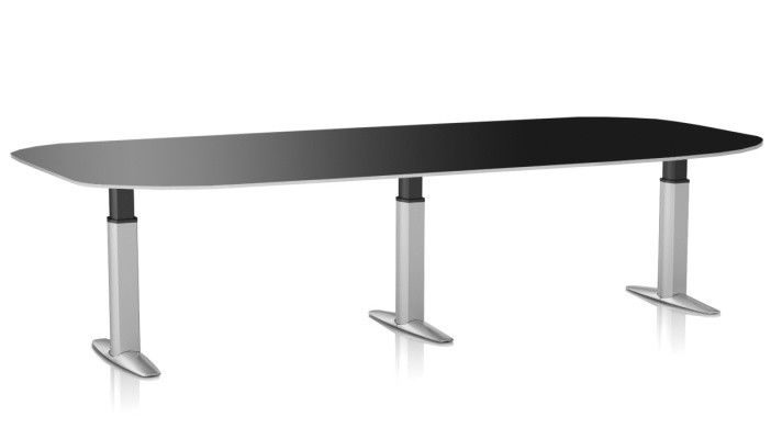 ConSet m23-3l - стол для работы стоя и сидя регулируемый по высоте электроприводом глубина- 78/ ширина от 145 до 190, черный