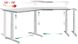 Мaster angle version 30⁰ - стіл для роботи стоячи і сидячи регульований по висоті електроприводом Сірий з хромованою ніжкою, 45 градусів - 1