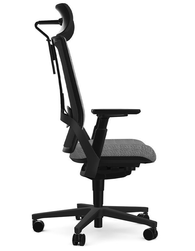 SENATOR I-WORKCHAIR 2.0 ZINC - Эргономичное кресло, Компьютерное, Игровое, Геймерское, Ткань, Крестовина нейлон, Подголовник регулируемый