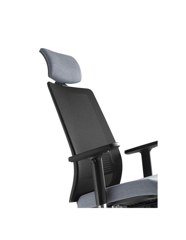 LD SEATING LYRA 215 SYS - Ергономічне крісло, Комп'ютерне, Ігрове, Геймерське, Сидіння тканина, Спинка сітка, Хрестовина алюміній полірований, Підголівник регульований