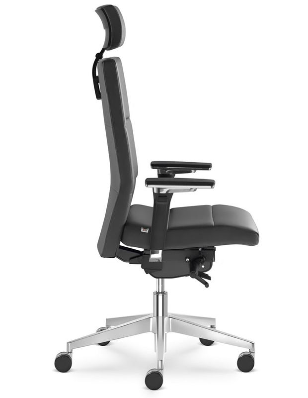 LD SEATING LASER 695 SYS - Эргономичное кресло для руководителя, Компьютерное, Игровое, Геймерское, Кожа, Крестовина алюминий, Подголовник регулируемый