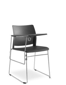 LD SEATING TREND 520-Q-N4+TR - Аудиторное кресло со столиком, Компьютерное, Игровое, Геймерское, Полозы сталь хромированная