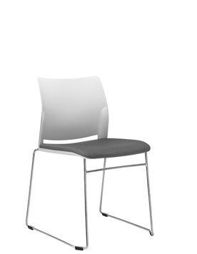 LD SEATING TREND 521-Q-N4 - Кресло для посетителя и конференций, Компьютерное, Игровое, Геймерское, Полозы сталь хромированная