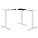 Ergon Master Corner Version - стіл для роботи стоячи і сидячи регульований по висоті електроприводом Сірий з хромованою ніжкою - 6