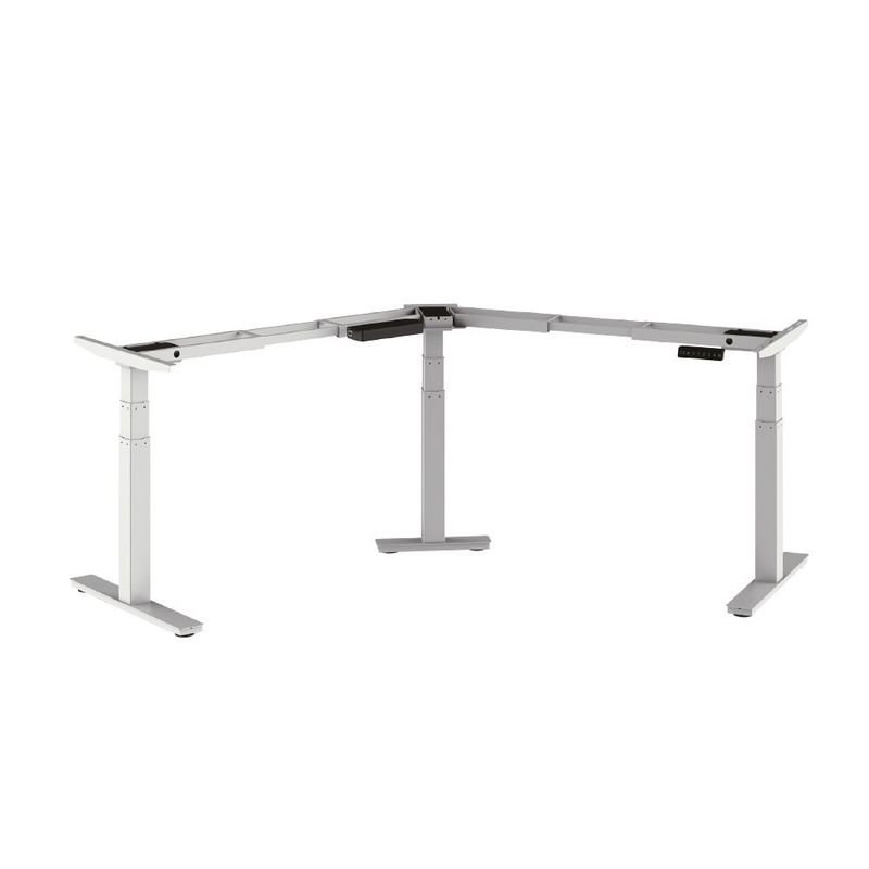 AOKE Trio - стіл для роботи стоячи і сидячи регульований по висоті електроприводом Tripod Meeting 200-320x90, Чорний