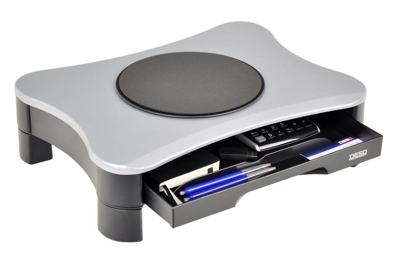 DesQ 1531 - підставка під монітор з ящиком і обертовим диском