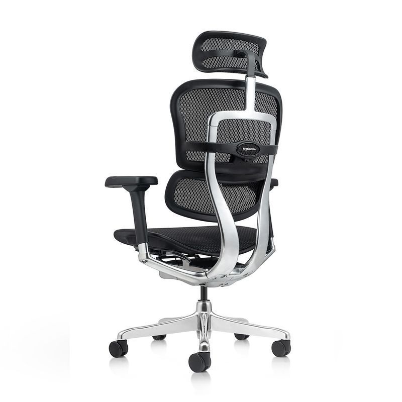 Крісло ERGOHUMAN ELITE 2 (EHE2-AB-HAM-5D-L, СІТКА T-168-B1 BLACK), ергономічне