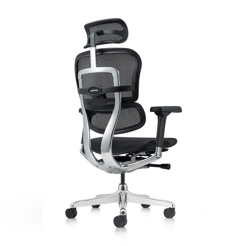 Крісло ERGOHUMAN ELITE 2 (EHE2-AB-HAM-5D-L, СІТКА T-168-B1 BLACK), ергономічне