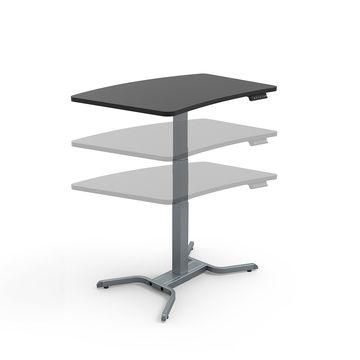 AOKE Uno - стіл для роботи стоячи і сидячи регульований по висоті електроприводом Сірий