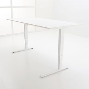 Conset m43 - стіл для роботи стоячи і сидячи регульований по висоті електроприводом flex 112-152, Чорний