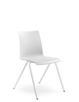 LD SEATING EVO 010-N0 - Кресло для посетителей и аудиторных, Белый, Компьютерное, Игровое, Геймерское, Ножки с порошковым покрытием белого цвета